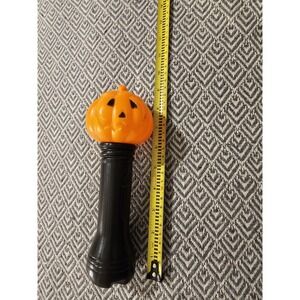 Fun World Halloween Pumpkin Flashlight Vintage Jack-O-Lantern Blow Mold Works!